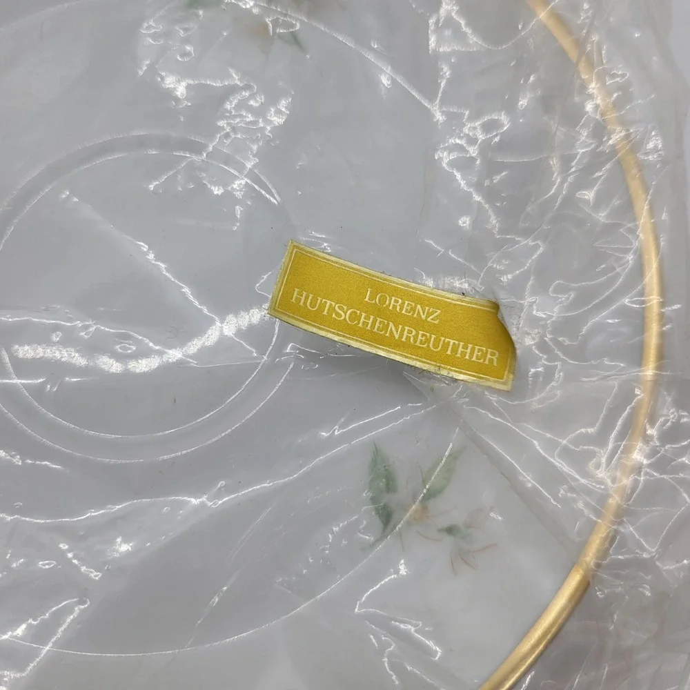 Hutschenreuther Noblesse Pasco Demitasse Cup Saucer Set Orange Gold Germany‎